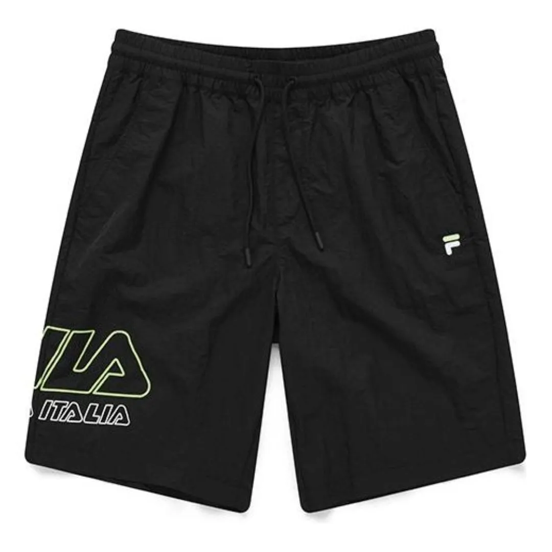 FILA FUSION Casual Woven 5-Inch Shorts 'Black' T11M125804F-BK sold by KicksCrew