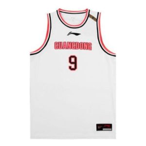 Li-Ning x CBA Guangdong Yi Jianlian Basketball Jersey 'White Red' AAYR445-1 sold by KicksCrew