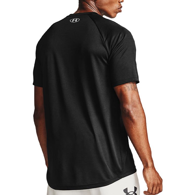 Under Armour Big Logo Tech Short Sleeve T-Shirt 'Black Grey' 1357234-001 sold by KicksCrew product image thumbnail 4