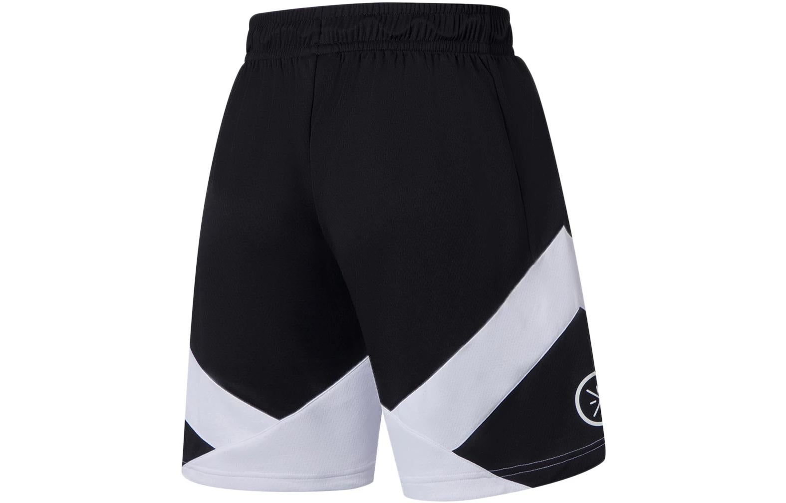 Li-Ning Way Of Wade Logo Basketball Shorts 'Black White' AAPS041-5 sold by KicksCrew product image thumbnail 2