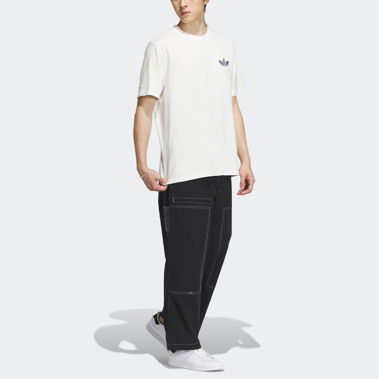 adidas originals Short Sleeve Classic Graphic T-shirt 'Off White' IK8683 sold by KicksCrew product image thumbnail 4