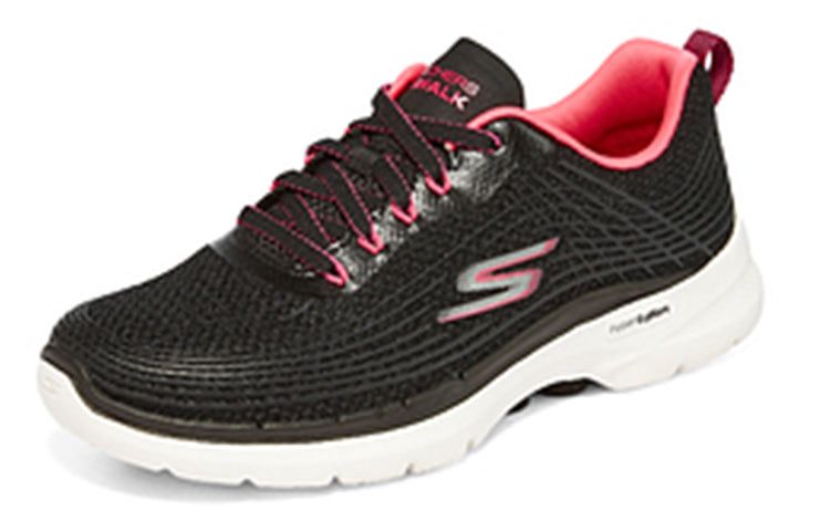 (WMNS) Skechers Go Walk 6 'Stunning Glow - Black Hot Pink' 124554-BKHP sold by KicksCrew product image thumbnail 3