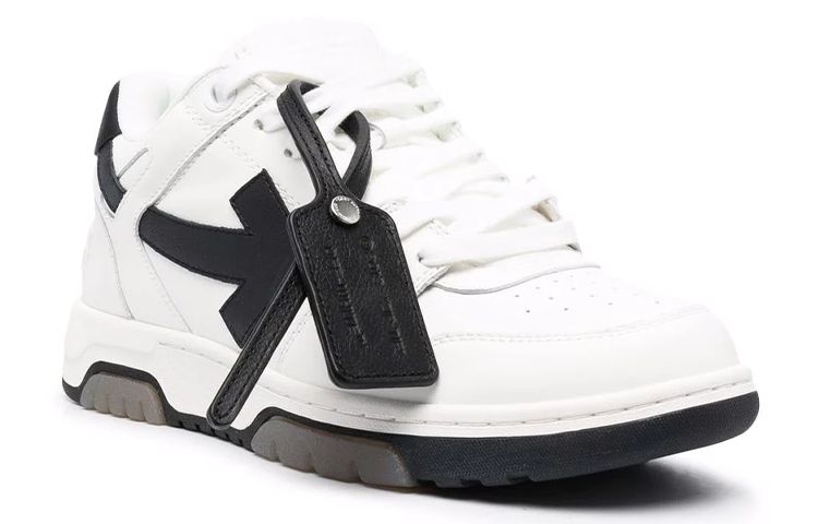 Off-White Out Of Office Low-Top Sneakers 'White Black' OMIA189C99LEA0010110 sold by KicksCrew product image thumbnail 2
