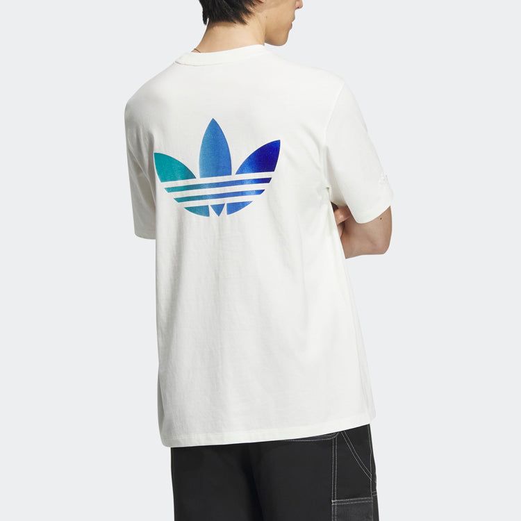 adidas originals Short Sleeve Classic Graphic T-shirt 'Off White' IK8683 sold by KicksCrew product image thumbnail 3