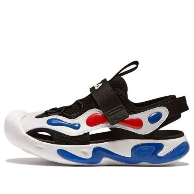 (PS) FILA Artist Sandals 'White Black Blue' K14B321802FBP sold by KicksCrew