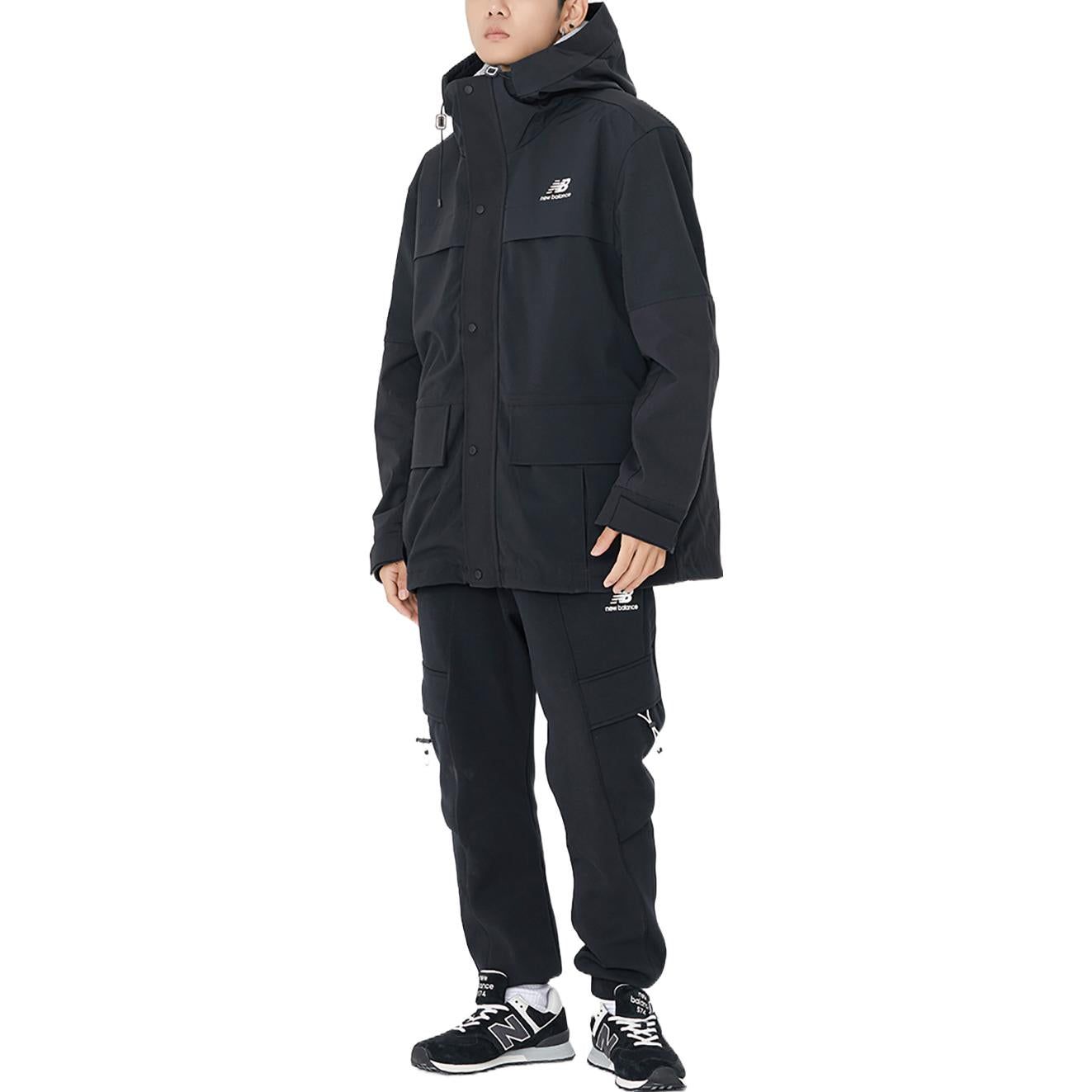 New Balance Hooded Mid Down Jacket 'Black' AMJ23315-BK sold by KicksCrew product image thumbnail 5