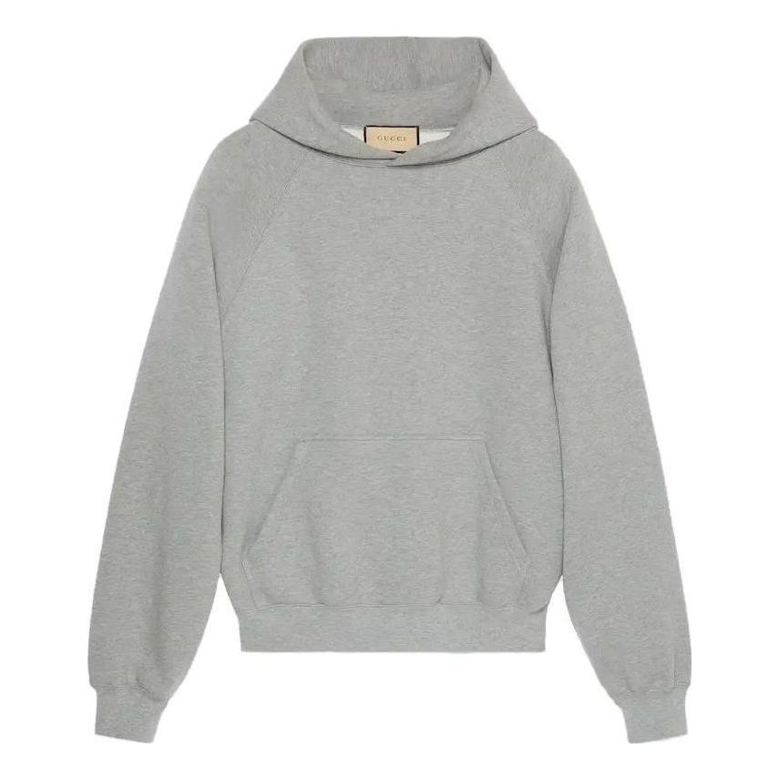 Gucci Cotton Hooded Sweatshirt With Print 'Grey' 768454-XJF3Y-1230 sold by KicksCrew
