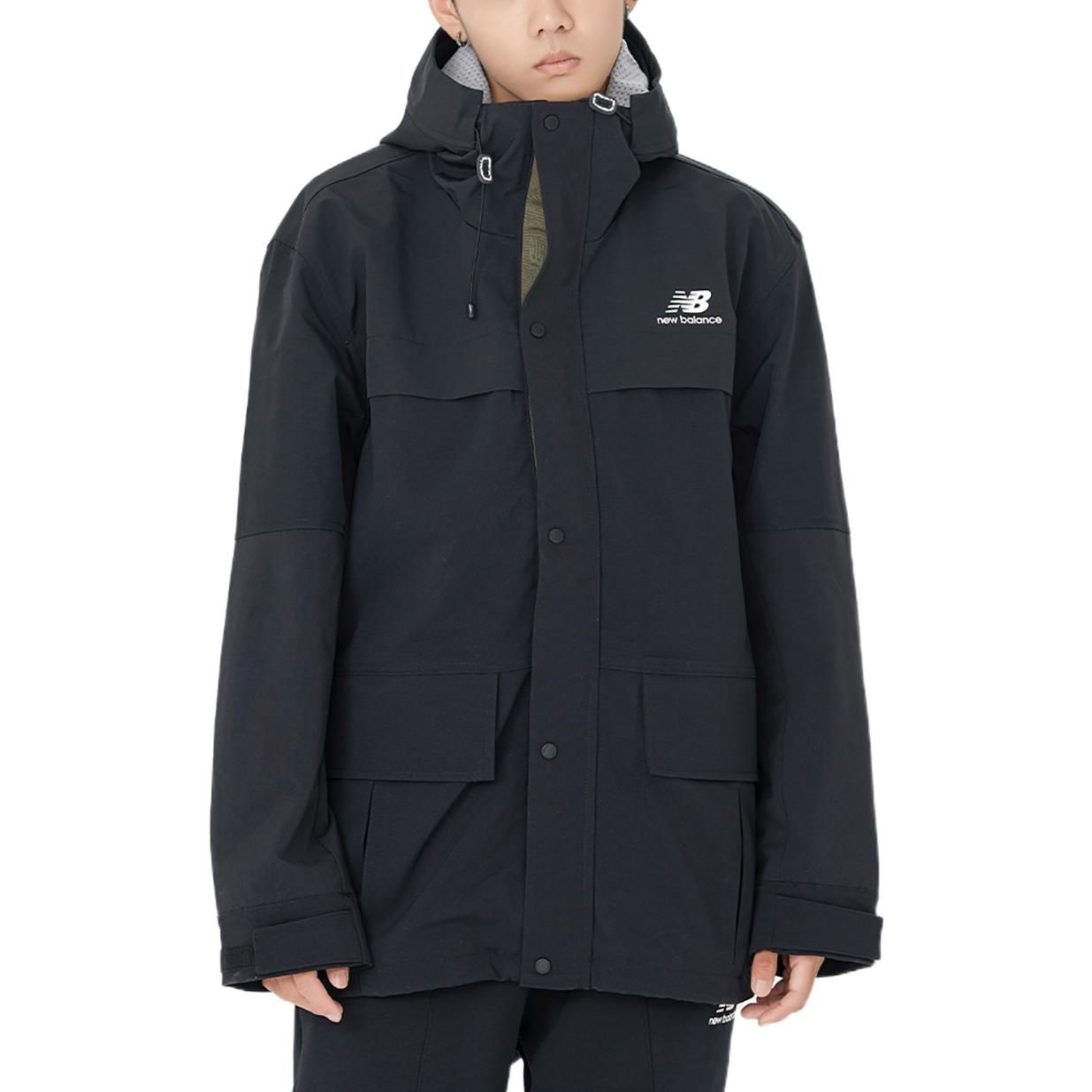New Balance Hooded Mid Down Jacket 'Black' AMJ23315-BK sold by KicksCrew product image thumbnail 3