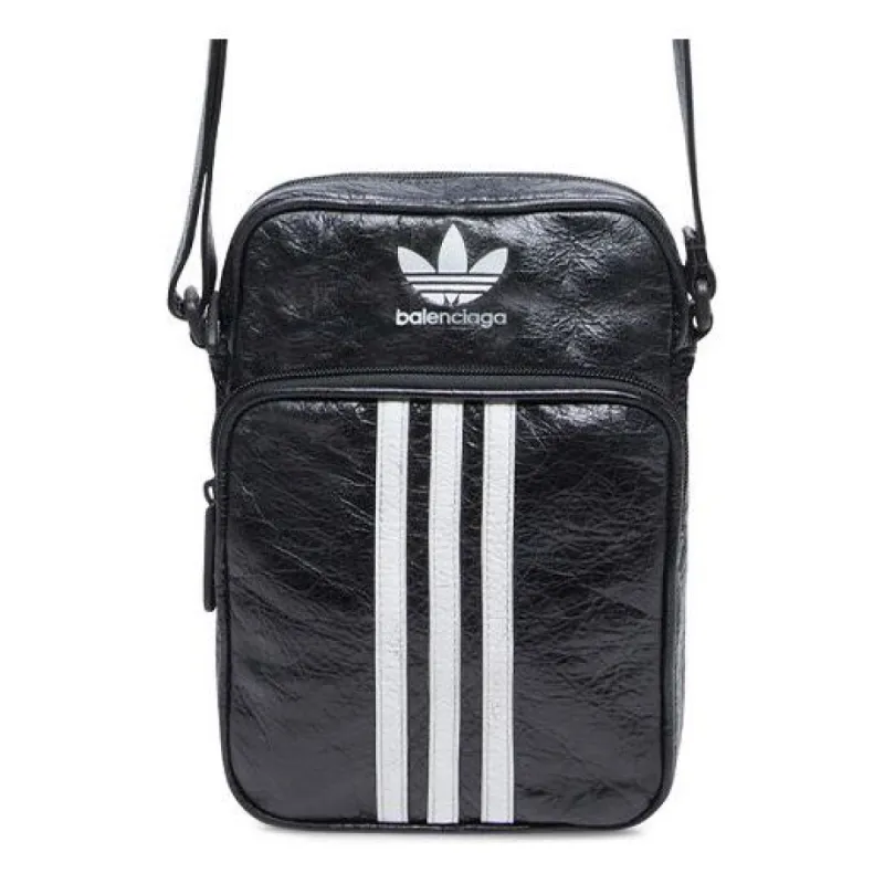 Balenciaga x adidas Small Crossbody Messenger Bag 'Black White' 721850210M41091 sold by KicksCrew