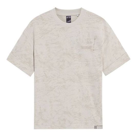 Li-Ning x Jackie Chan Kung Fu Graphic T-shirt 'Pearl White' AHSS209-2 sold by KicksCrew