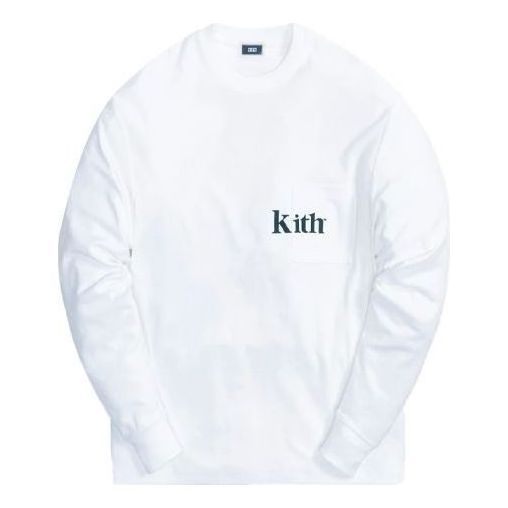 KITH Long-Sleeve Quinn Tee 'White' KH3994-101 sold by KicksCrew