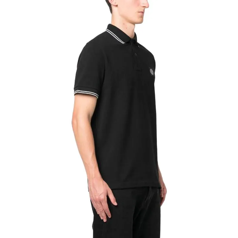STONE ISLAND Polo Shirt 'Black' 79152SC18-A0029 sold by KicksCrew product image thumbnail 3