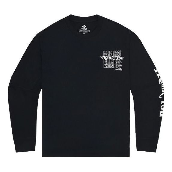 Converse Renew Thank You Long Sleeve Shirt 'Black' 10019500-A03 sold by KicksCrew
