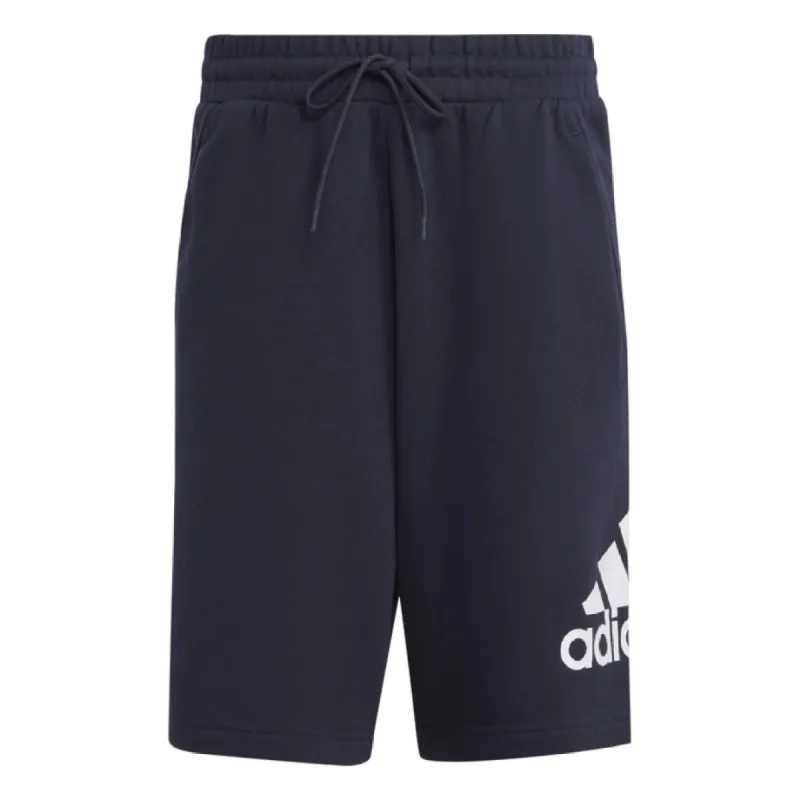 adidas Essentials Big Logo French Terry Shorts 'Navy White' IC9402 sold by KicksCrew