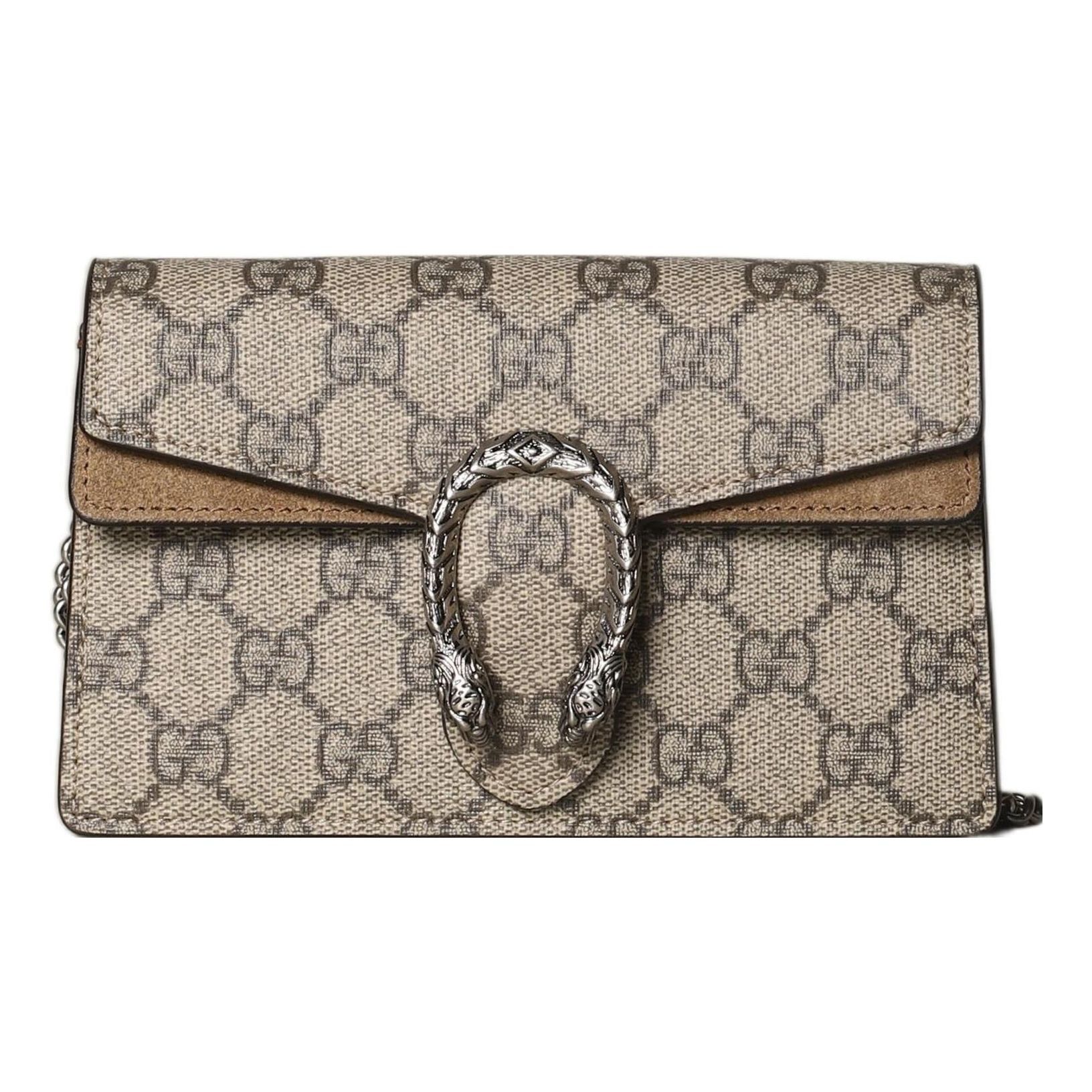 (WMNS) Gucci Dionysus GG Supreme Super Mini Bag 'Beige' 476432-KHNRN-8642 sold by KicksCrew