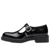 (WMNS) PRADA Brushed-leather Mary Jane T-strap Shoes 'Black' 1E834M_055_F0002_F_B050 sold by KicksCrew