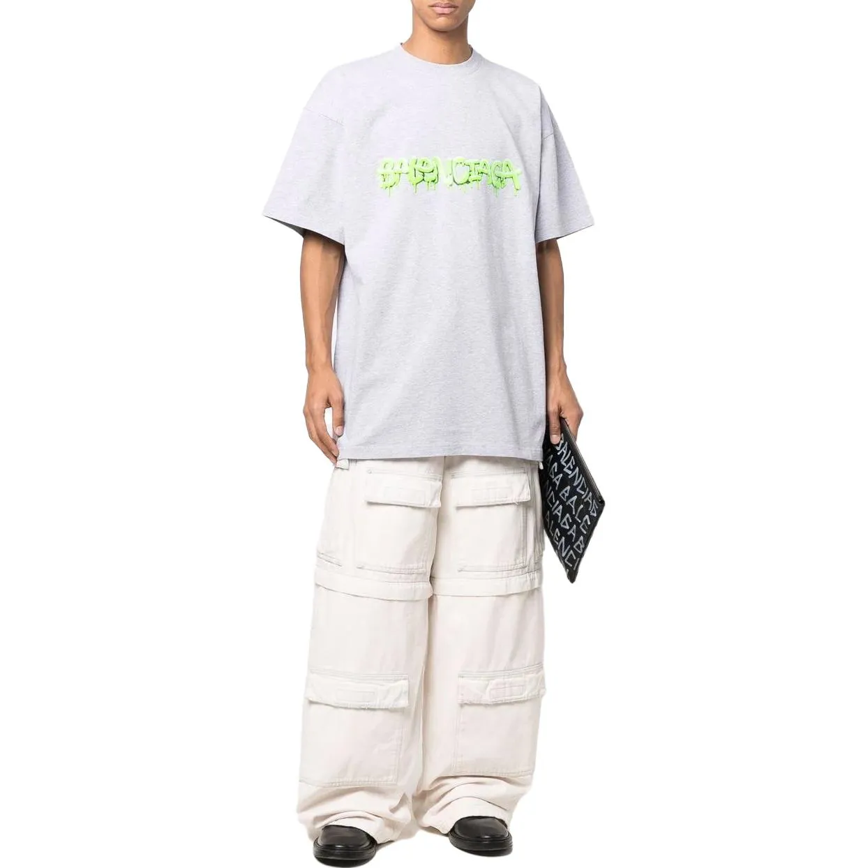 Balenciaga Slime Oversized T-shirt 'Grey Green' 676589TLVF11203 sold by KicksCrew product image thumbnail 2