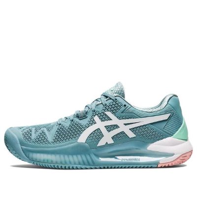 (WMNS) ASICS Gel Resolution 8 Clay 'Smoke Blue' 1042A070-408 sold by KicksCrew