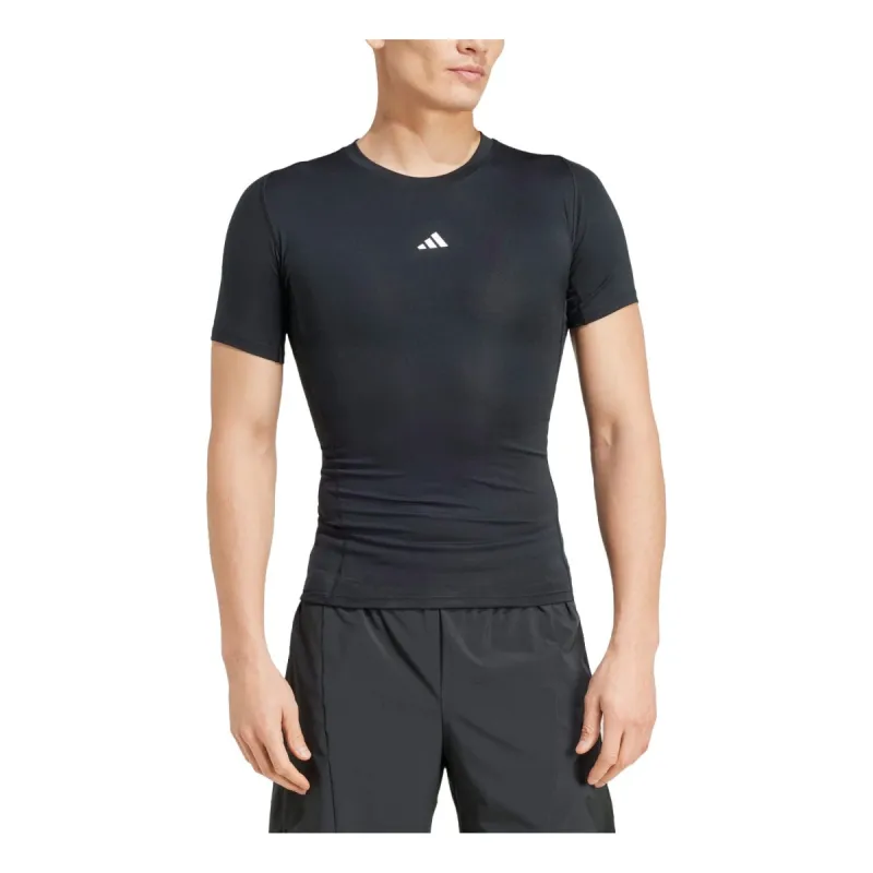 adidas Techfit Compression Training T-Shirt 'Black' JE6698 sold by KicksCrew