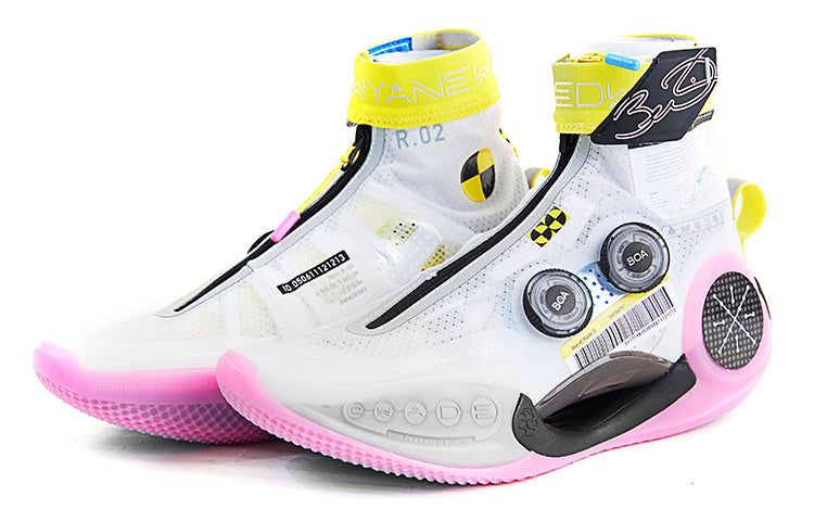 (WMNS) Li-Ning Way of Wade 9 Infinity Test R2 'White Pink Yellow' ABER002-5 sold by KicksCrew product image thumbnail 3
