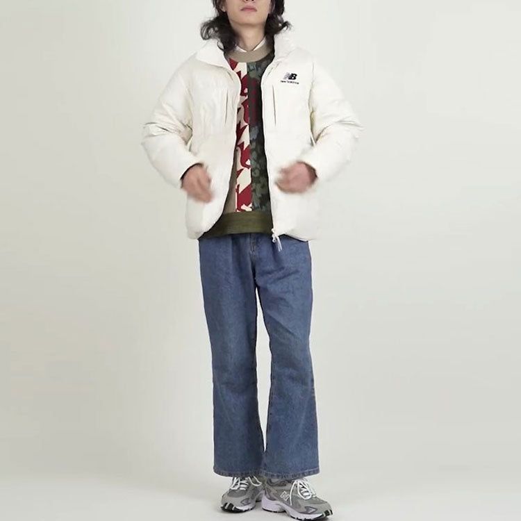 New Balance Short Down Jacket 'White' 5PB43053-CRE sold by KicksCrew product image thumbnail 3