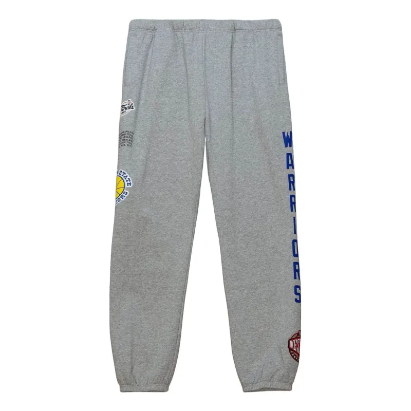Mitchell & Ness x NBA Team Origins Fleece Pants 'Golden State Warriors' PSWP4850-GSWYYPPPGYHT sold by KicksCrew