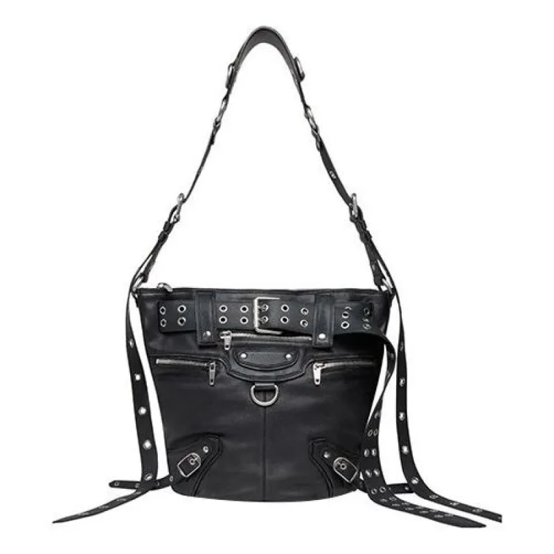Balenciaga Emo Bucket Bag 'Black' 702036210BZ1000 sold by KicksCrew
