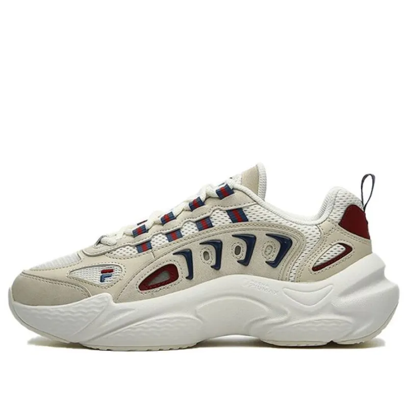 (WMNS) FILA FUSION SKY TRAIL DX Sneakers 'Beige White Red' T12W331601FWE sold by KicksCrew
