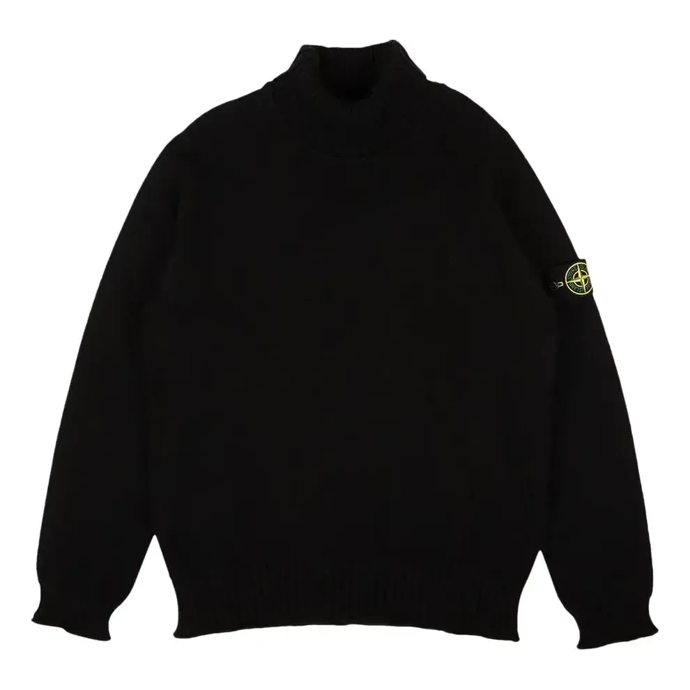 STONE ISLAND Turtleneck Sweater 'Black' 7715505A2-V0029 sold by KicksCrew