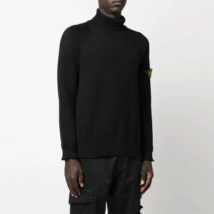 STONE ISLAND Turtleneck Sweater 'Black' 7715505A2-V0029 sold by KicksCrew product image thumbnail 3