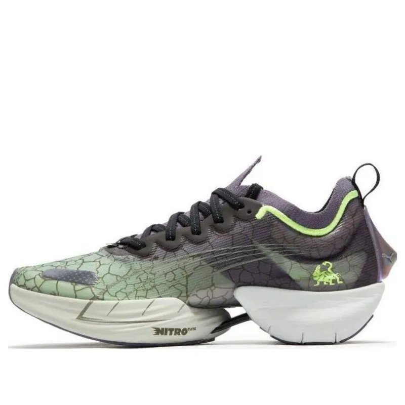 PUMA Fast-R Nitro Elite Black Tortoise 'Green Grey' 377946-02 sold by KicksCrew