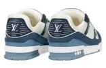 LOUIS VUITTON LV Trainer Sneakers 'Blue Beige' 1ABNKD sold by KicksCrew