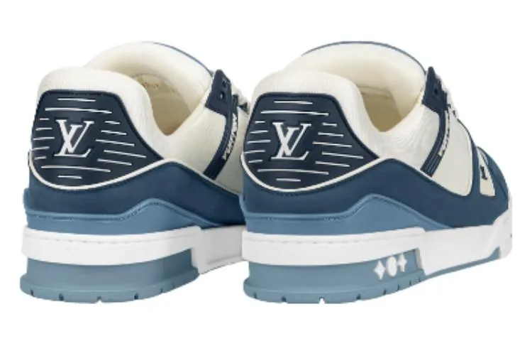 LOUIS VUITTON LV Trainer Sneakers 'Blue Beige' 1ABNKD sold by KicksCrew product image thumbnail 4