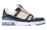 LOUIS VUITTON LV Trainer Sneakers 'Blue Beige' 1ABNKD sold by KicksCrew