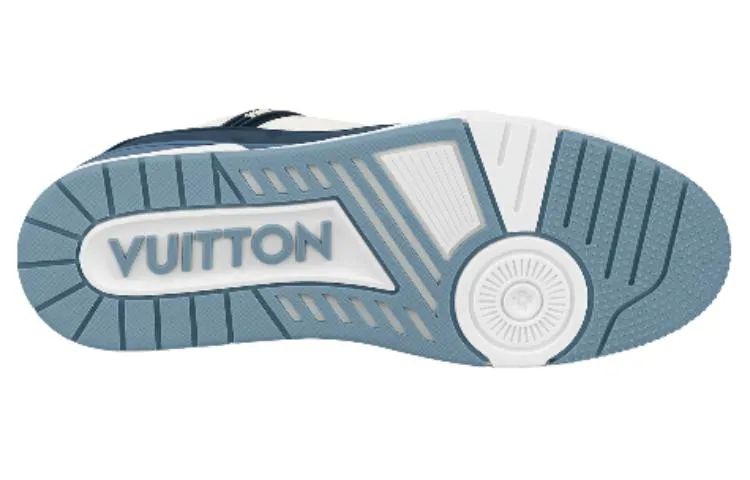 LOUIS VUITTON LV Trainer Sneakers 'Blue Beige' 1ABNKD sold by KicksCrew product image thumbnail 5