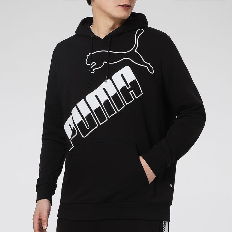 Puma Big Logo Hoodie 'Black White' 588667-01 sold by KicksCrew product image thumbnail 5