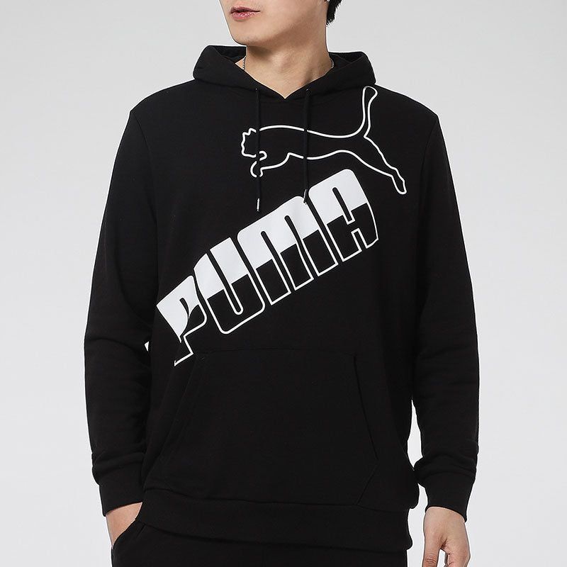Puma Big Logo Hoodie 'Black White' 588667-01 sold by KicksCrew product image thumbnail 3