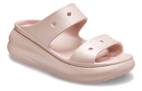 (WMNS) Crocs Classic Crush Shimmer 'Pink' 208602-6TY sold by KicksCrew