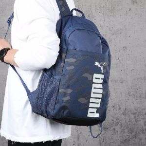 Puma Style Backpack 'Blue White' 076703-04 sold by KicksCrew
