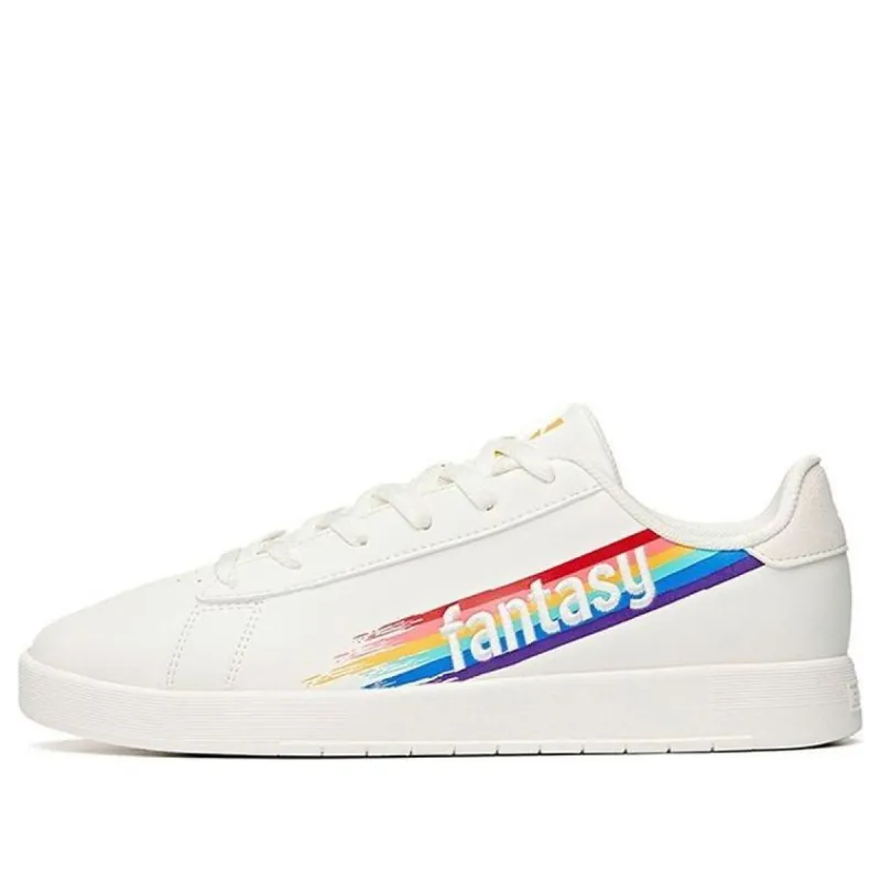 (WMNS) ANTA Skateboarding Series Sneakers 'White with Rainbow' 122038061-2 sold by KicksCrew