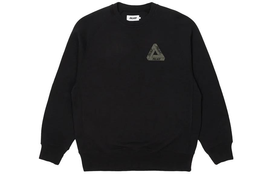 Palace FW22 Tri-Ferg Slub Crew Sweater 'Black' P23CS139 sold by KicksCrew product image thumbnail 2