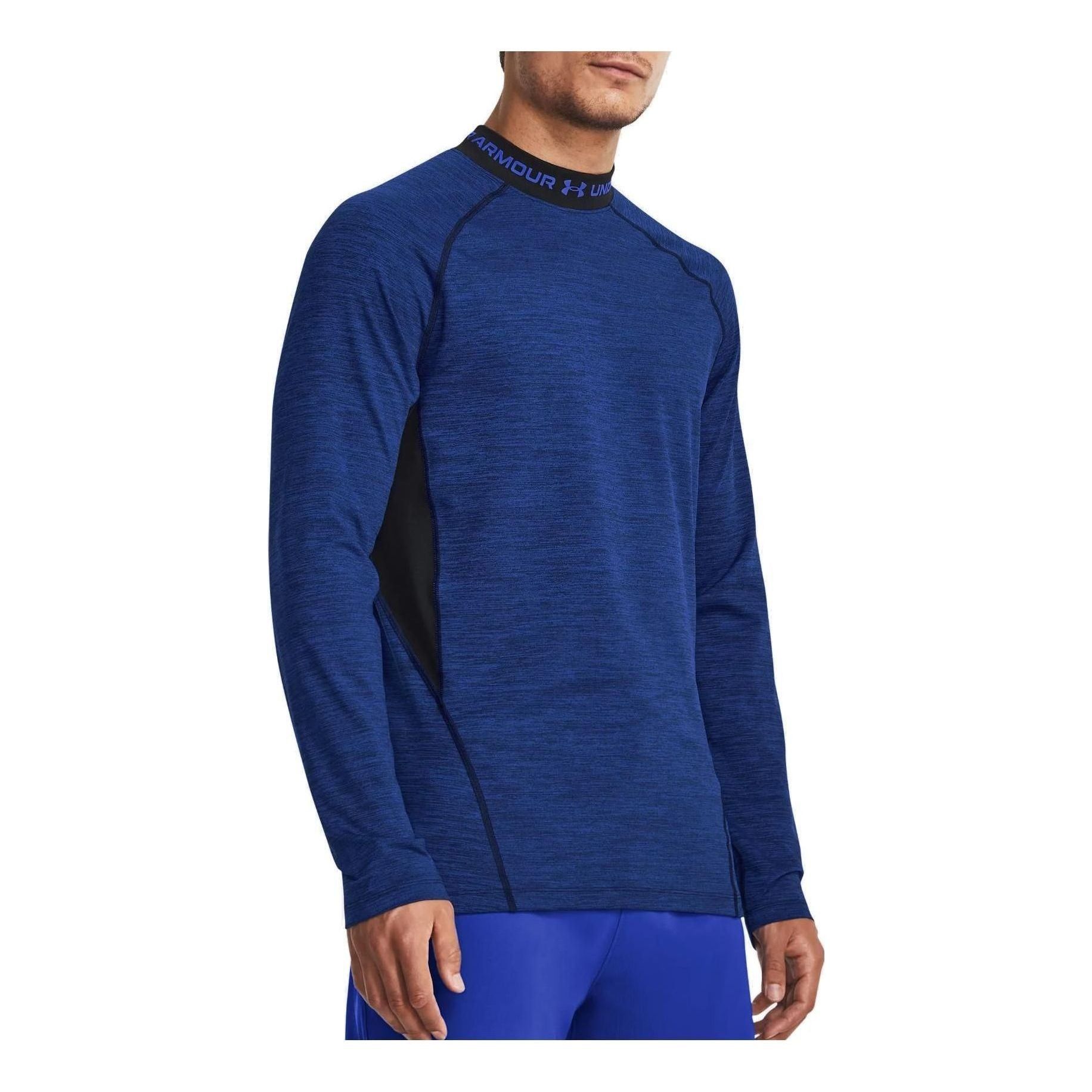 Under Armour ColdGear Twist Mock Long Sleeve T-shirt 'Blue' 1379820-400 sold by KicksCrew