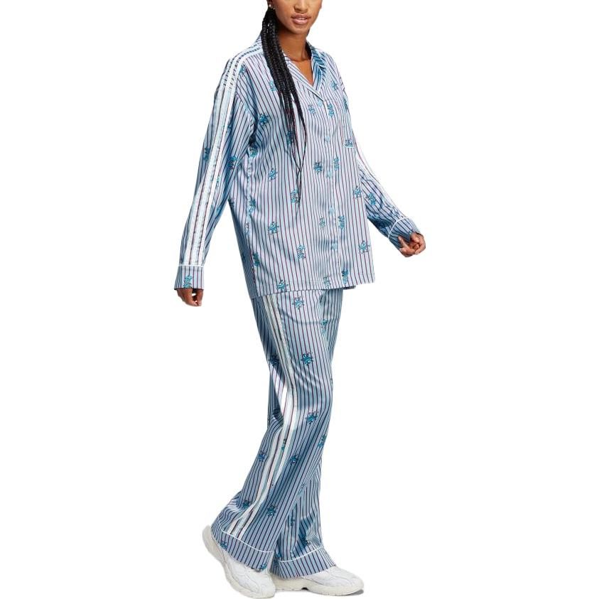 (WMNS) adidas Satin Xmas Top 'Blue' HY4571 sold by KicksCrew product image thumbnail 2