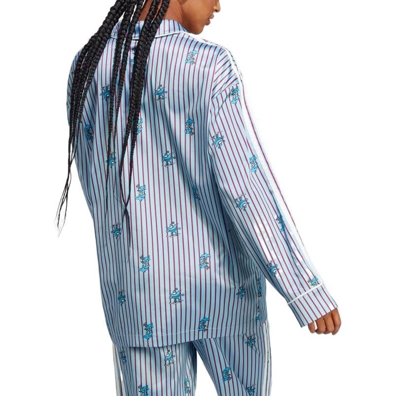 (WMNS) adidas Satin Xmas Top 'Blue' HY4571 sold by KicksCrew product image thumbnail 4