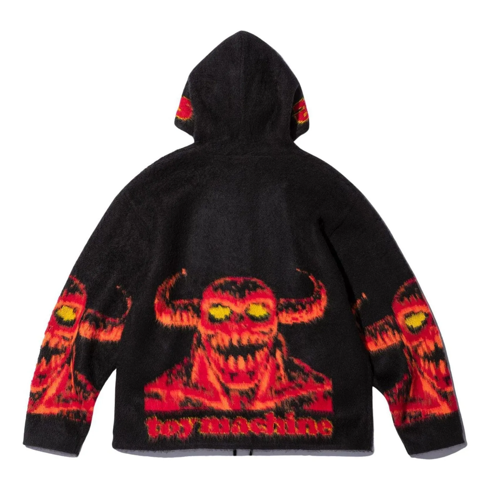 Supreme x Toy Machine Zip Up Hooded Sweater 'Black Red' SUP-SS24-070 sold by KicksCrew product image thumbnail 2