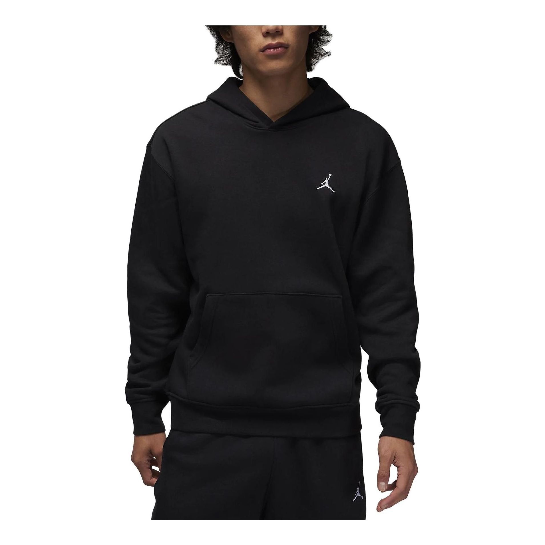 Air Jordan Fleece Pullover Hoodie 'Black' FJ7775-010 sold by KicksCrew