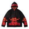 Supreme x Toy Machine Zip Up Hooded Sweater 'Black Red' SUP-SS24-070 sold by KicksCrew