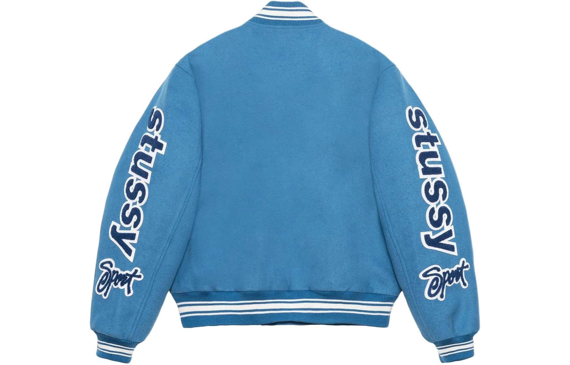 Stussy SS24 VARSITY Jacket 'Blue' 115748 sold by KicksCrew product image thumbnail 2