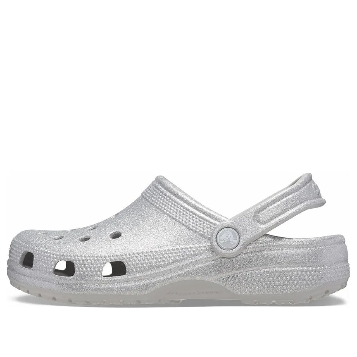 Crocs Classic Glitter Clogs 'Silver' 205942-0IC sold by KicksCrew