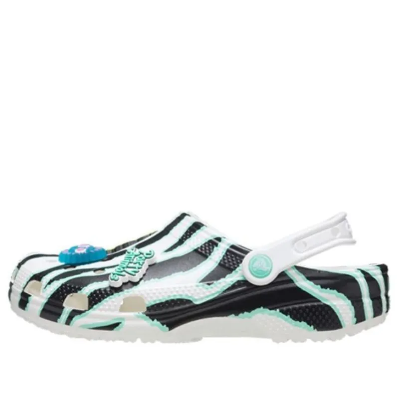 Crocs x Ron English Classic Clogs 'Animal Stripes' 207619-100 sold by KicksCrew